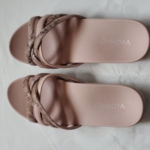 Vionic Dava Slide Sandal, Size 9, light pink